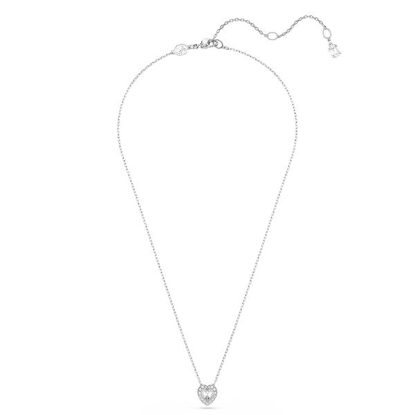 Pendant, Mixed cuts, Heart, White, Rhodium plated Ariana Grande x Swarovski Swarovski 2