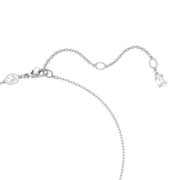 Pendant, Mixed cuts, Heart, White, Rhodium plated Ariana Grande x Swarovski Swarovski 3