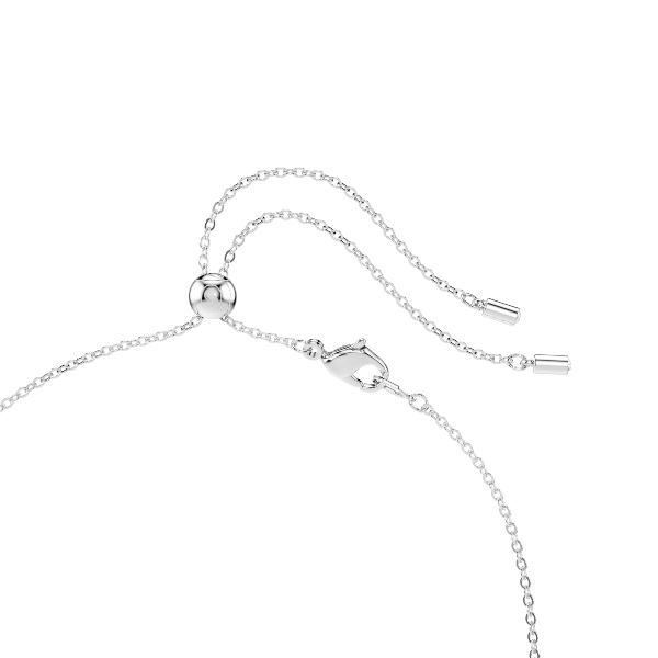 Necklace, Mixed cuts, White, Rhodium plated Constella Swarovski 4