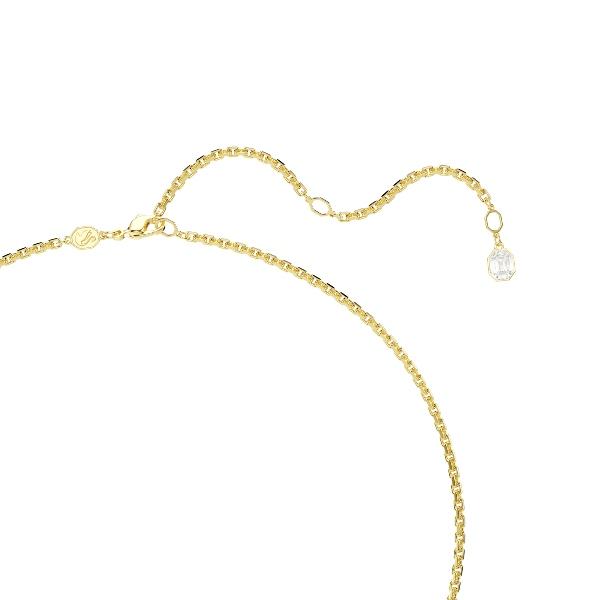Pendant, Octagon cut, Caramel, Gold-tone plated Millenia Swarovski 3