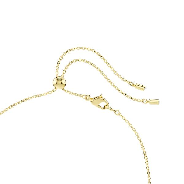 Necklace, Mixed cuts, Green, Gold-tone plated Constella Swarovski 2
