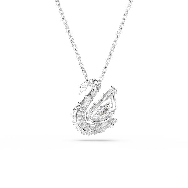 Pendant, Mixed cuts, Swan, White Swan Swarovski 2
