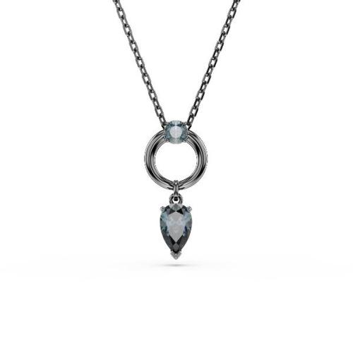 Kulons, Jaukti griezumi, Pelēks, Rutēnija pārklājums Mesmera Swarovski