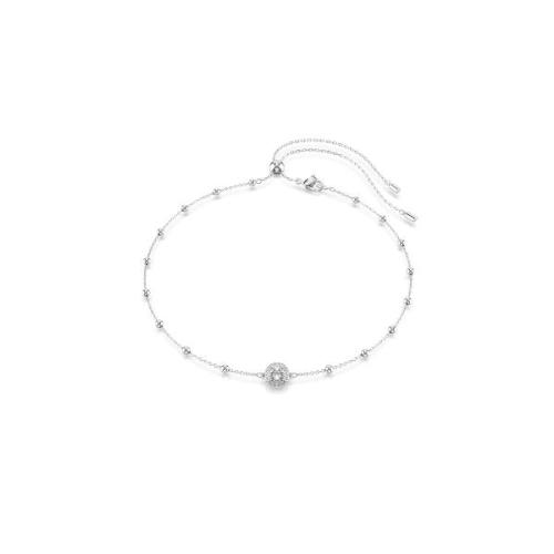 Kulons, Apaļi griezuma kristāli, Divpusēji motīvi, Balts, Rodija pārklājums Una Angelic Swarovski