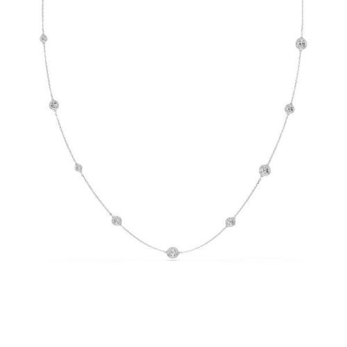 Strandage, Round cut, White, Rhodium plated Una Angelic Swarovski