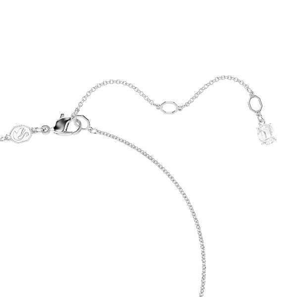 Pendant, Bear, Blue, Rhodium plated Teddy Swarovski 4