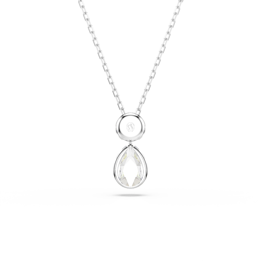 Pendant, Mixed cuts, Multicolored, Rhodium plated Chroma Swarovski 5