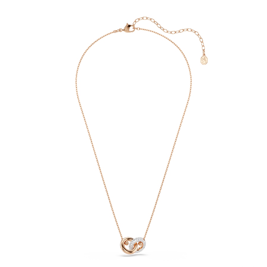 Pendant, Round cut, White, Rose gold-tone plated Dextera Swarovski 2