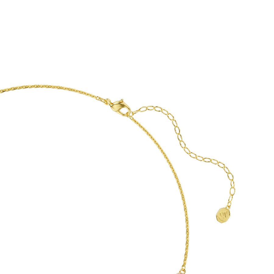 Necklace, Mixed cuts, Multicolored, Gold-tone plated Gema Swarovski 3