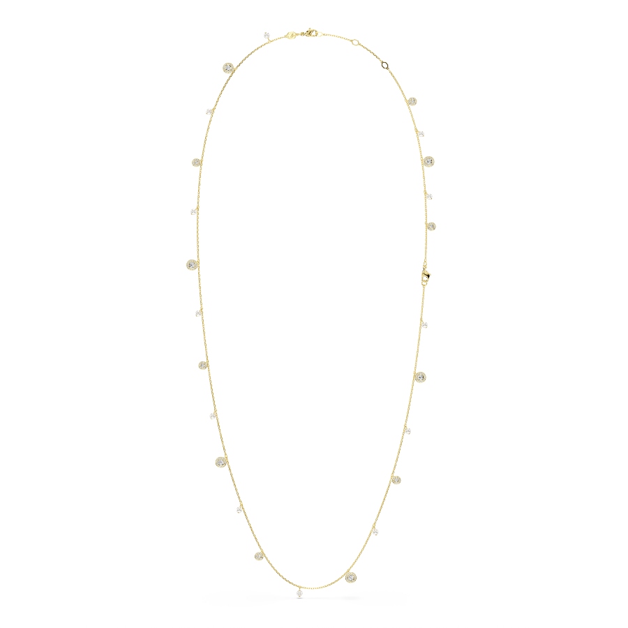 Strandage, Crystal pearl, Round cut, White, Gold-tone plated Una Swarovski 2