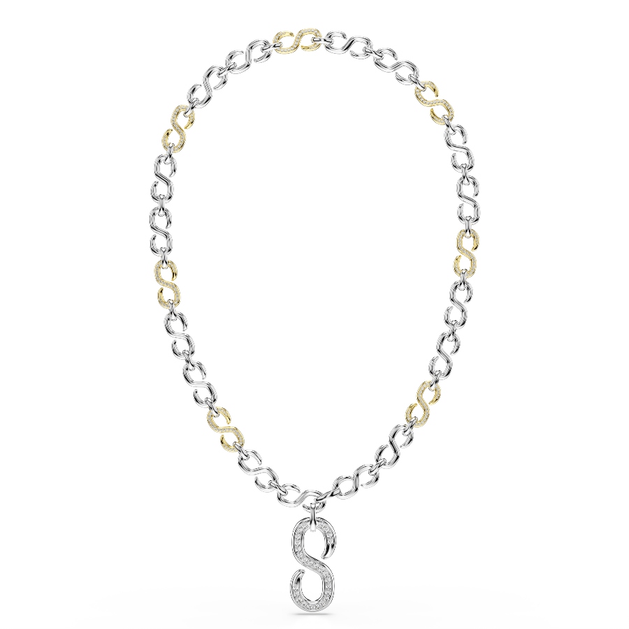 Strandage, Round cut, White, Mixed metal finish Dextera Swarovski 2