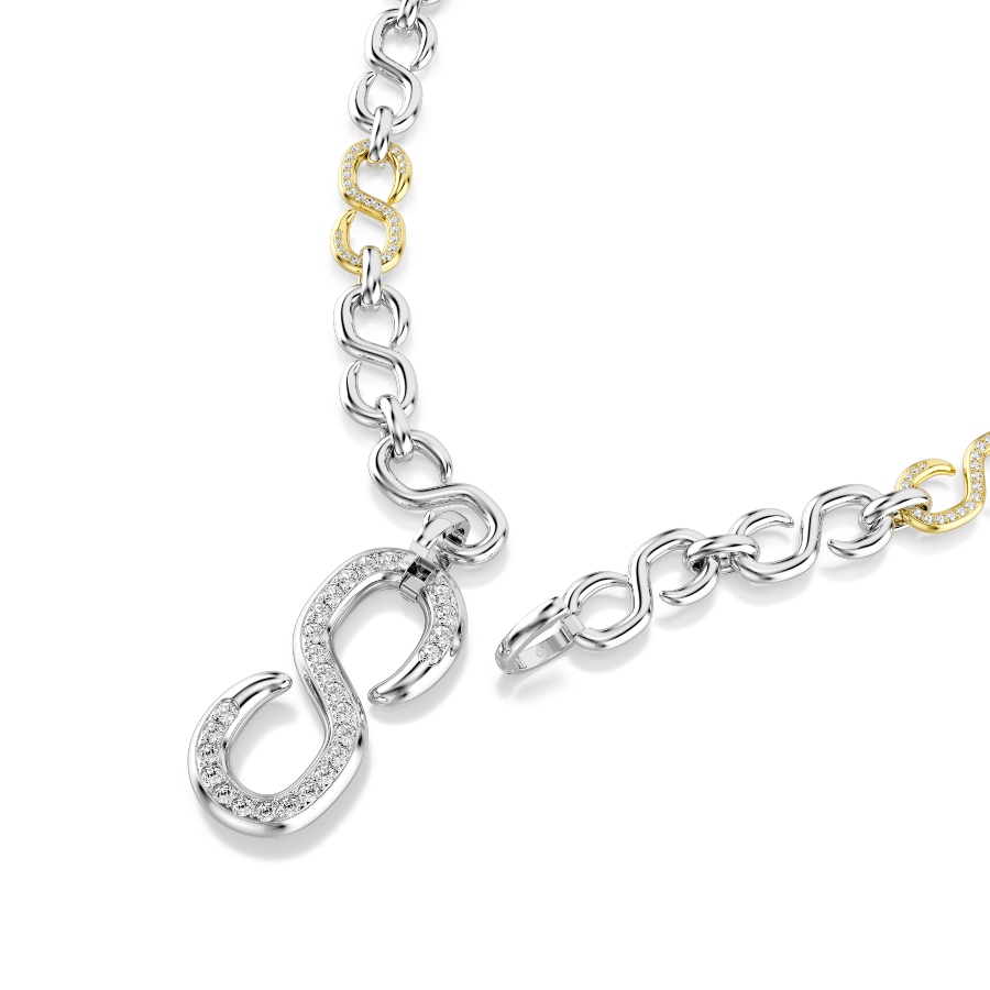 Strandage, Round cut, White, Mixed metal finish Dextera Swarovski 4