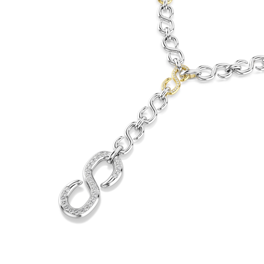 Strandage, Round cut, White, Mixed metal finish Dextera Swarovski 5
