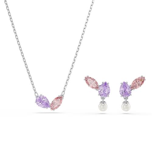 Set, Mixed cuts, Multicolored, Rhodium plated Ariana Grande x Swarovski Swarovski