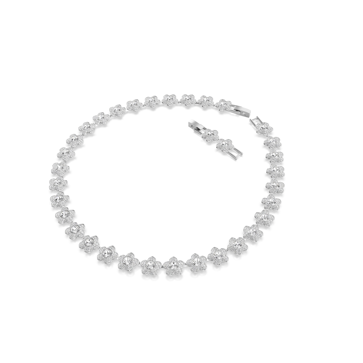 Necklace, Round cut, Flower, White, Rhodium plated Ariana Grande x Swarovski Swarovski 2