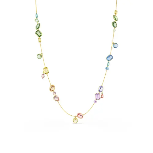 Strandage, Mixed cuts, Multicolored, Gold-tone plated Gema Swarovski