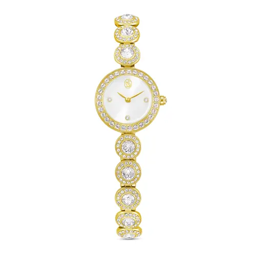 Watch, Crystal bracelet, Gold tone, Gold-tone finish Una Swarovski