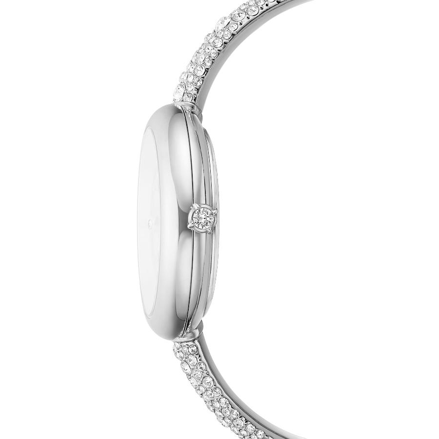 Bangle watch, Swiss Made, Metal bracelet, Silver tone, Stainless steel Sublima Swarovski 5