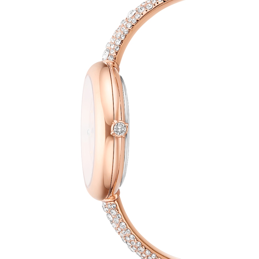 Bangle watch, Swiss Made, Metal bracelet, Rose gold tone, Rose gold-tone finish Sublima Swarovski 5