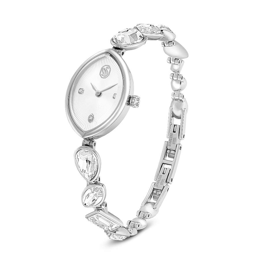 Watch, Crystal bracelet, Silver tone, Stainless steel Gema Swarovski 2