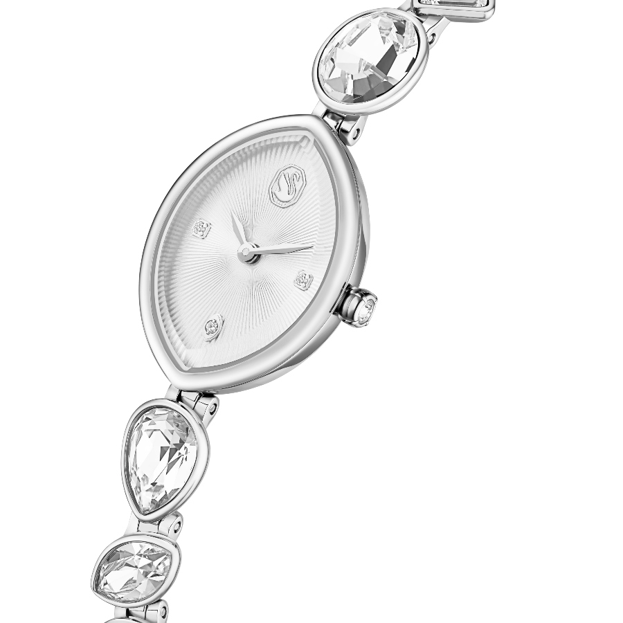 Watch, Crystal bracelet, Silver tone, Stainless steel Gema Swarovski 4