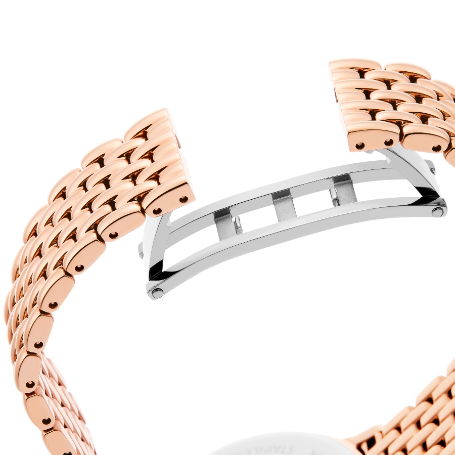 Watch, Swiss Made, Metal bracelet, Rose gold tone, Rose gold-tone finish Imber Swarovski 6