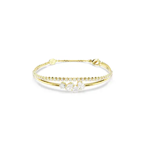 Браслет, Разные огранки, Белый Mesmera Swarovski