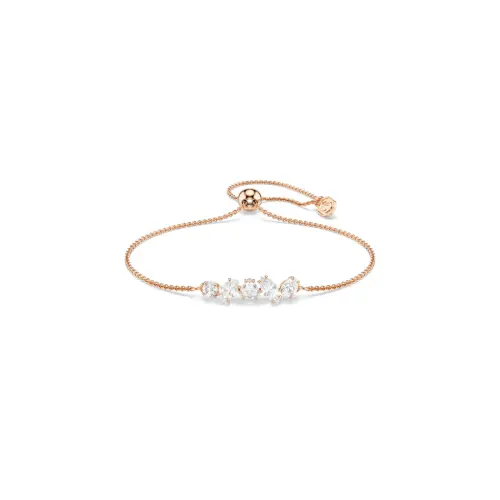 Браслет, Разные огранки, Белый Mesmera Swarovski