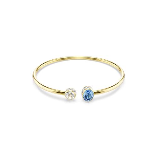 Bangle, Mixed cuts, Multicolored, 18K gold finish