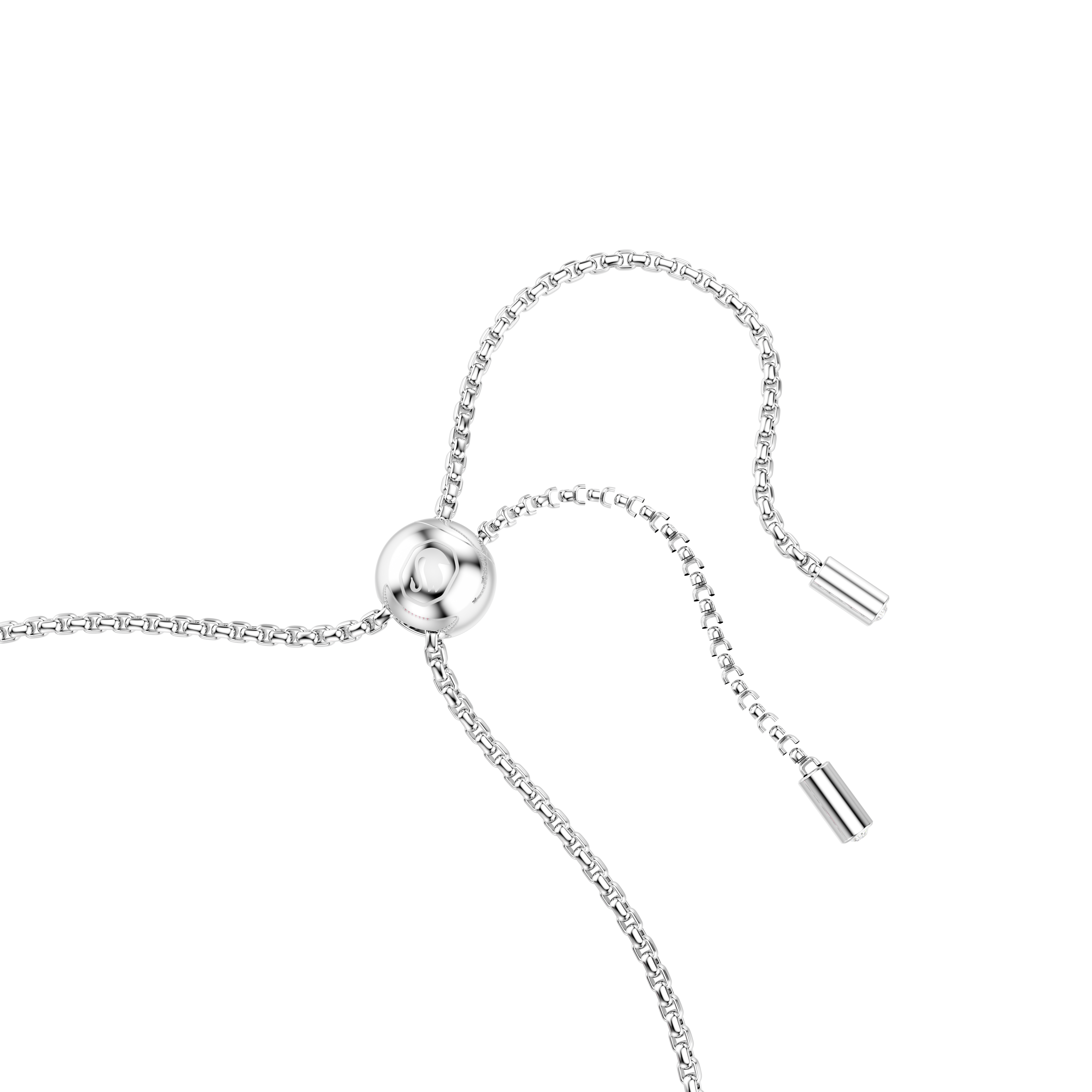 Bracelet, Round cut, Pink, Rhodium plated Matrix Swarovski 3