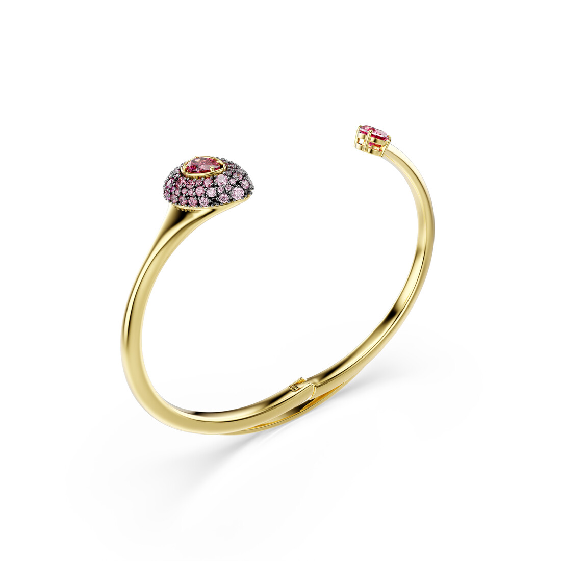 Cieta rokassprādze, Pērles griezums, Sarkans Sublima Swarovski 3