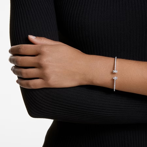 Cuff-rokassprādze, Rodija pārklājums Mesmera Swarovski 4