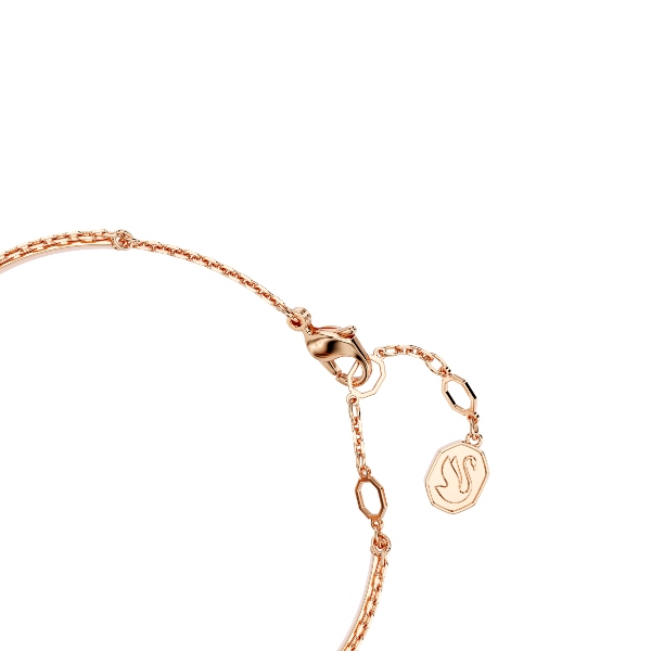 Rokassprādze, Gulbis, Melns, Rozā zelta pārklājums Swan Swarovski 3