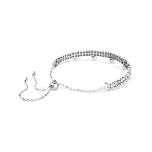 Bracelet, Crystal pearl, Round cut, White, Rhodium plated Ariana Grande x Swarovski Swarovski 5