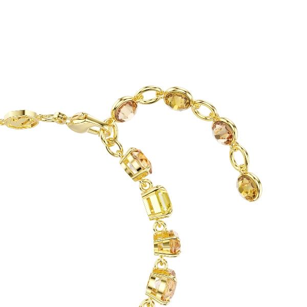 Bracelet, Mixed cuts, Yellow, Gold-tone plated Gema Swarovski 3