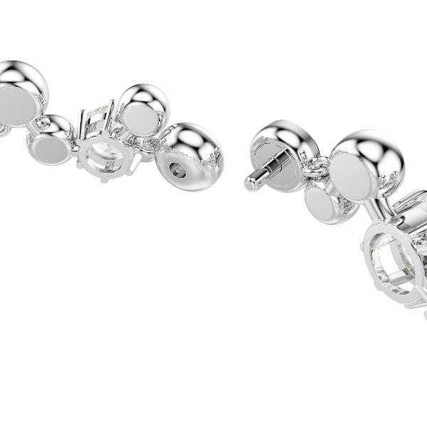 Bracelet, Mixed cuts, White, Rhodium plated Constella Swarovski 4