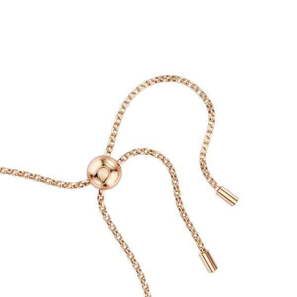 Bracelet, Crystal pearl, Round cut, White, Rose Gold-tone plated Constella Swarovski 4
