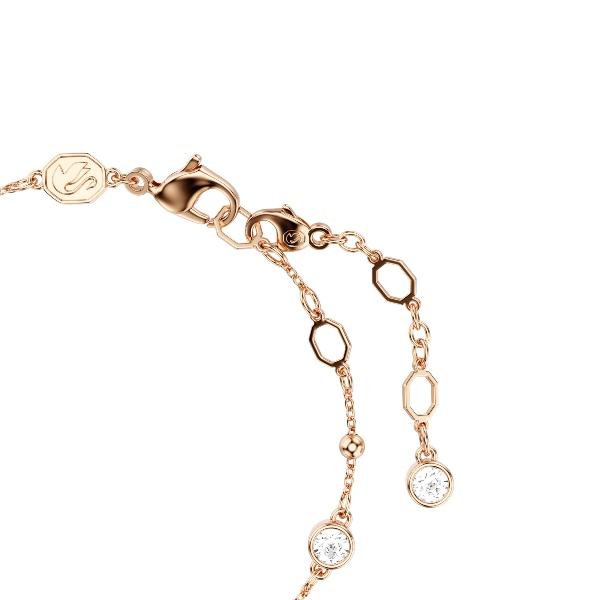 Bracelet, Round cut, White, Rose Gold-tone plated Imber Swarovski 4