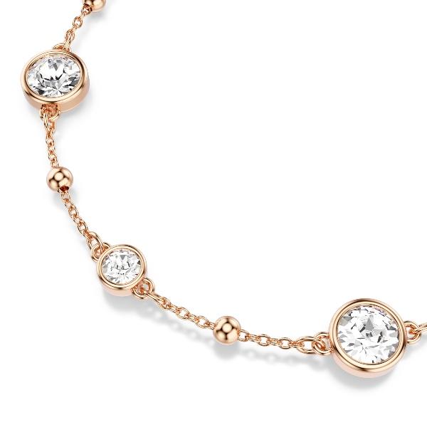 Bracelet, Round cut, White, Rose Gold-tone plated Imber Swarovski 2