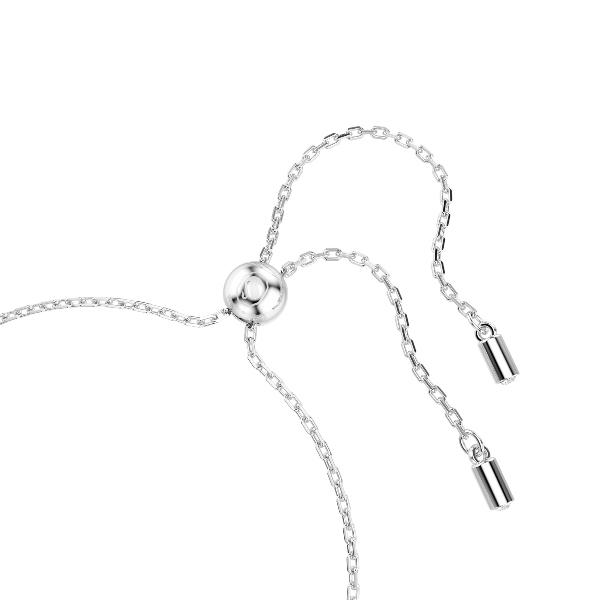 Bracelet, Round cut, Double sided motifs, White, Rhodium plated Una Angelic Swarovski 6
