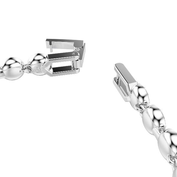 Bracelet, Round cut, Blue, Rhodium plated Una Angelic Swarovski 3