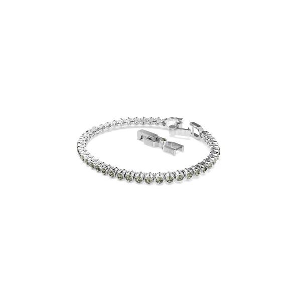 Bracelet, Round cut, Black, Rhodium plated Imber Swarovski 4