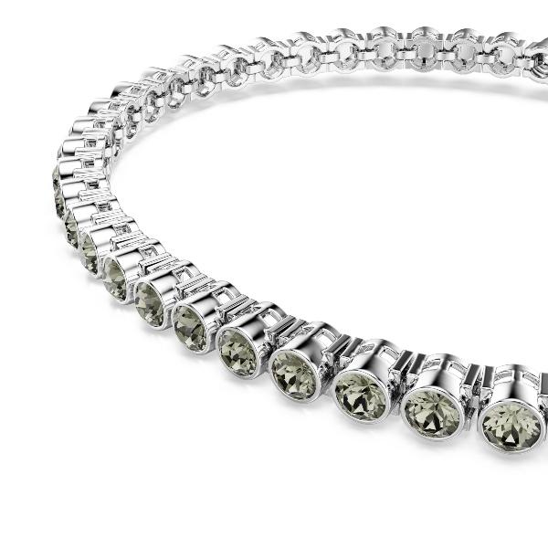 Bracelet, Round cut, Black, Rhodium plated Imber Swarovski 3