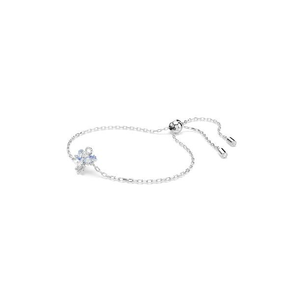 Bracelet, Angel, Blue, Rhodium plated Magic Swarovski 5