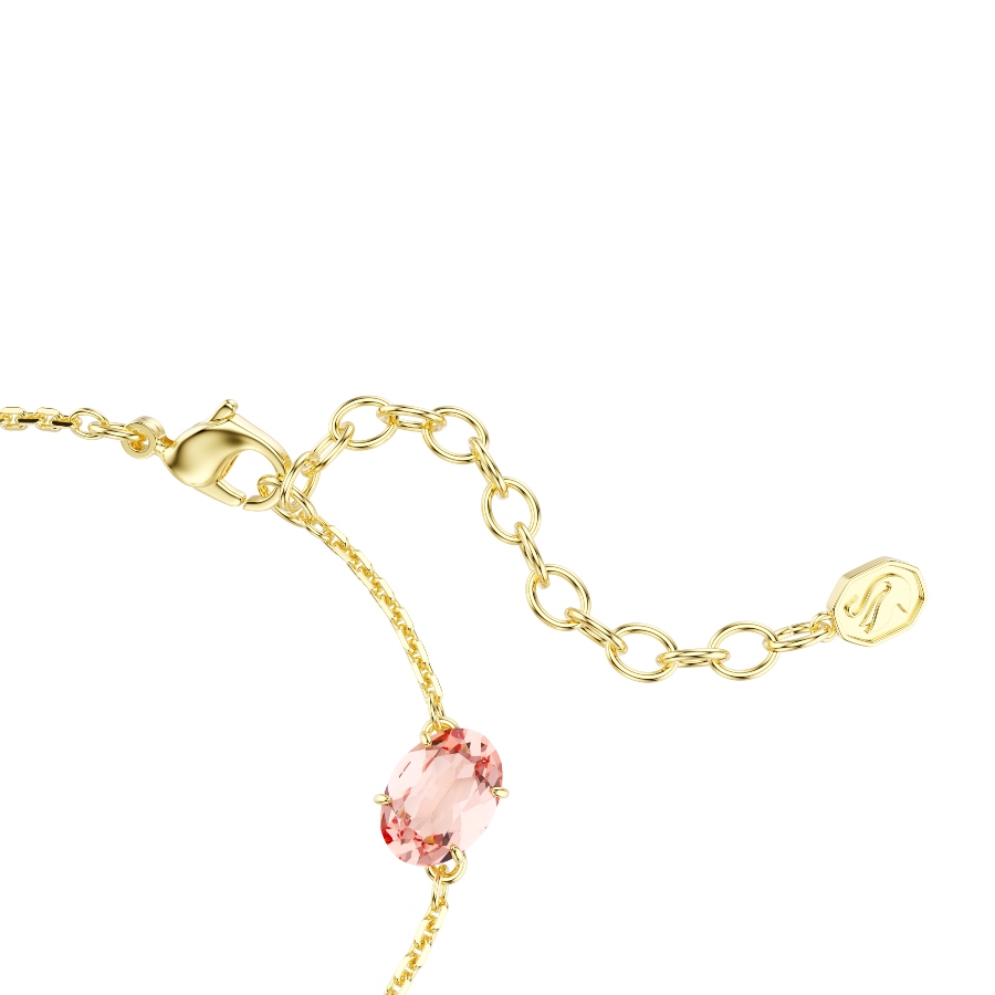 Bracelet, Mixed cuts, Dangling crystals, Multicolored, Gold-tone plated Gema Swarovski 3