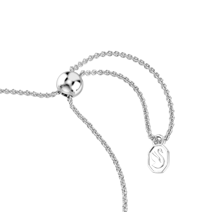 Bracelet, Mixed cuts, Arrow, White, Rhodium plated Idyllia Swarovski 3