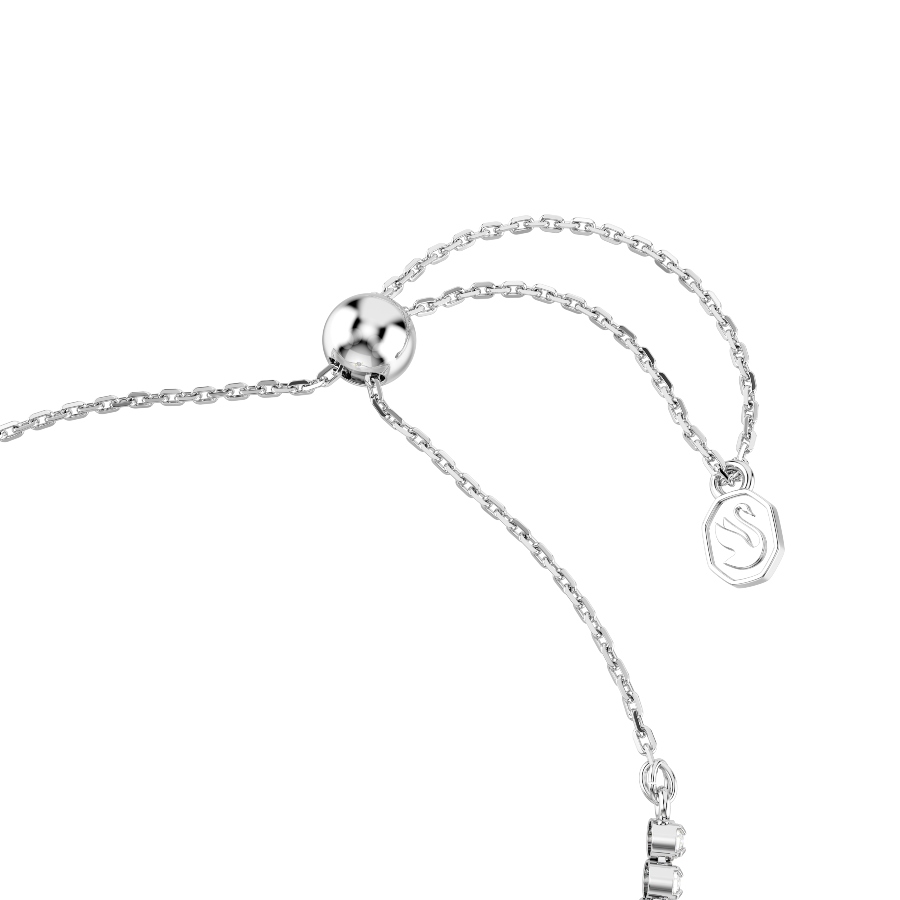 Bracelet, Mixed cuts, Heart with arrow, White, Rhodium plated Idyllia Swarovski 3