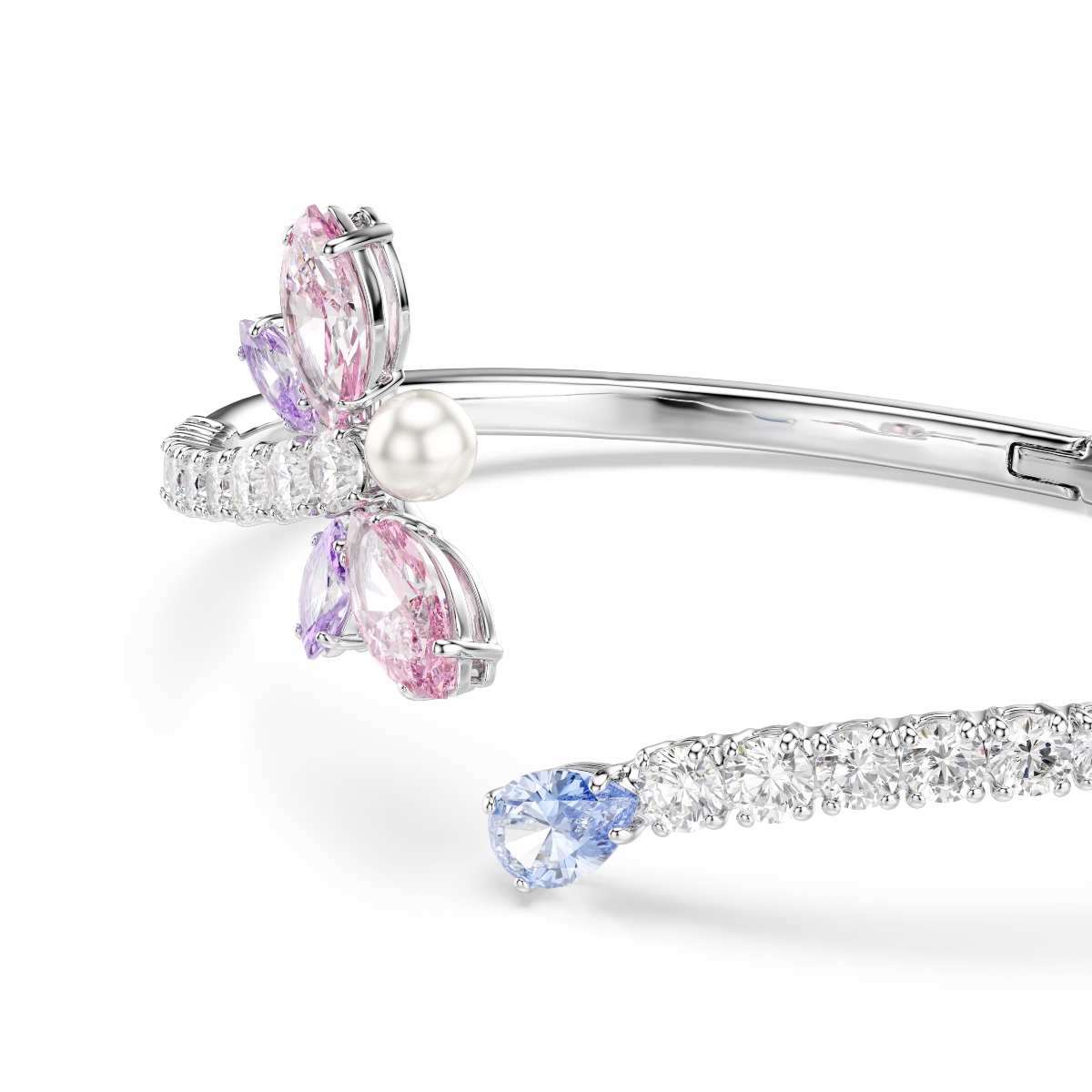Bangle, Dragonfly, Multicolored, Rhodium plated Ariana Grande x Swarovski Swarovski 4