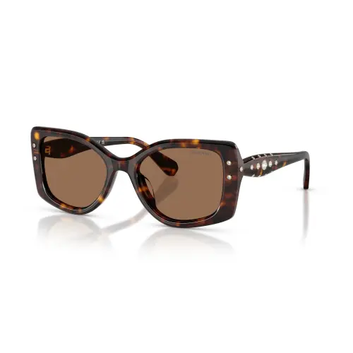 Sunglasses, Pillow shape, SK6058U, Brown Swarovski
