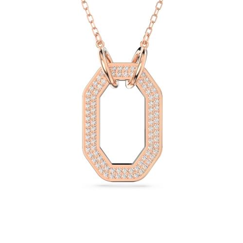 Подвеска маленькая, Покрытие оттенка золота, Кристалл DEXTERA OCTAGON Swarovski